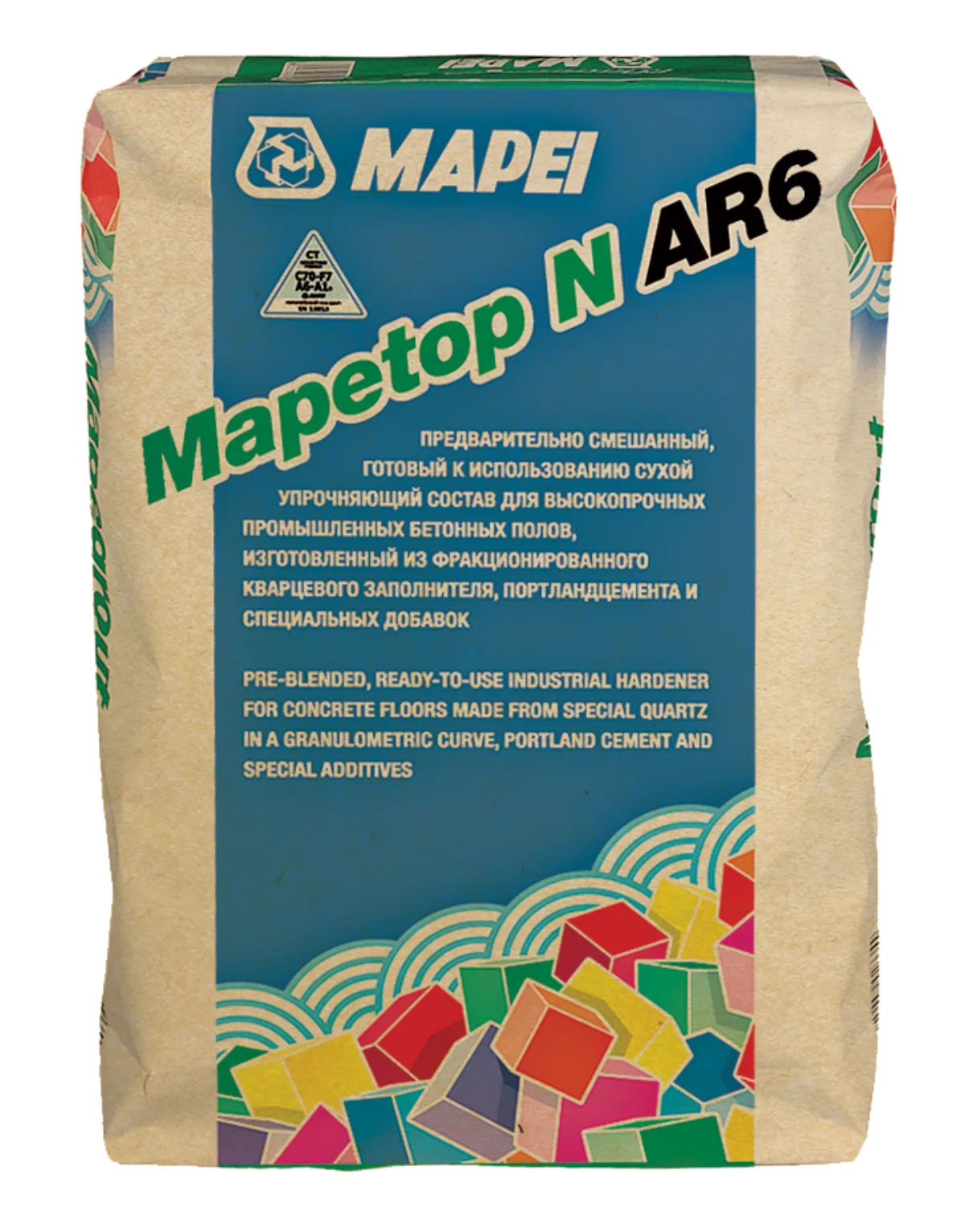 MAPETOP N AR6 GREEN, ТМ MAPEI, цвет зелёный, 25кг, Россия, Смесь сухая строительная с кварцевым заполнителем для упрочнения бетонных полов